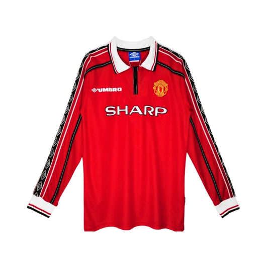 Retro Manchester United Home Shirt 98/99 - Long Sleeve - FullKit