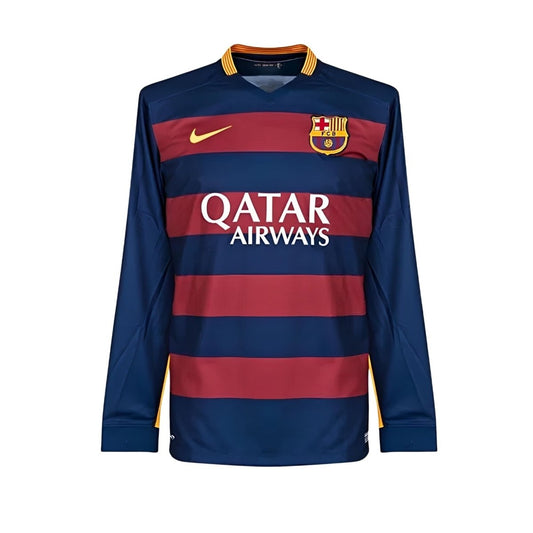 Barcelona Home Shirt 15/16 - Long Sleeve - FullKit image 2