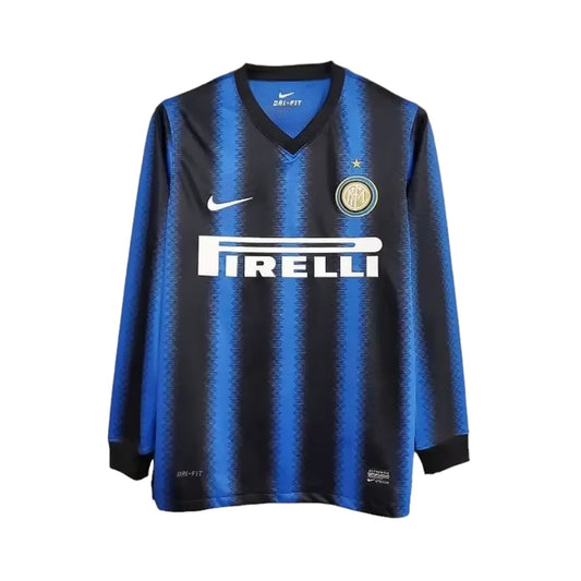 Retro Inter Milan Home Shirt 10/11 - Long Sleeve - FullKit