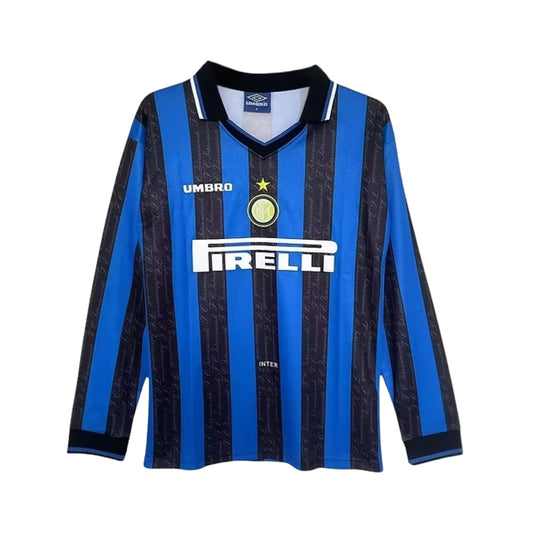 Retro Inter Milan Home Shirt 97/98 - Long Sleeve - FullKit