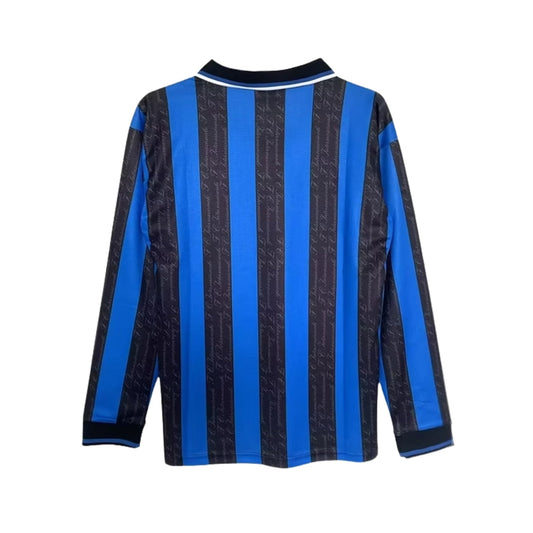 Retro Inter Milan Home Shirt 97/98 - Long Sleeve - FullKit image 2