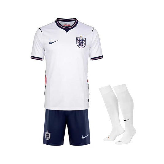 Kids England Home Shirt 26/27 - World Cup 2026 - FullKit