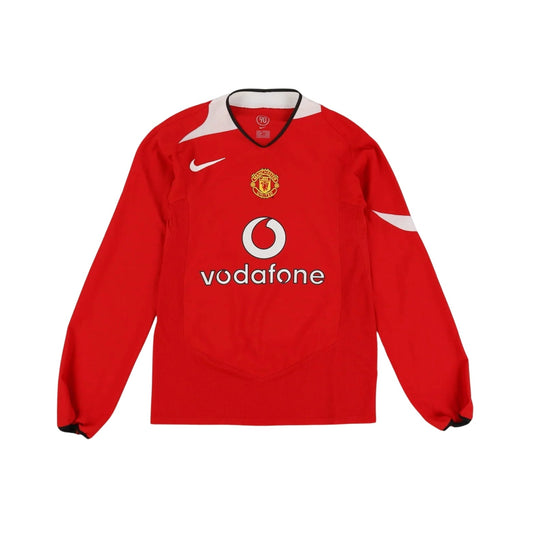 Retro Manchester United Home Shirt 04/05 - Long Sleeve - FullKit