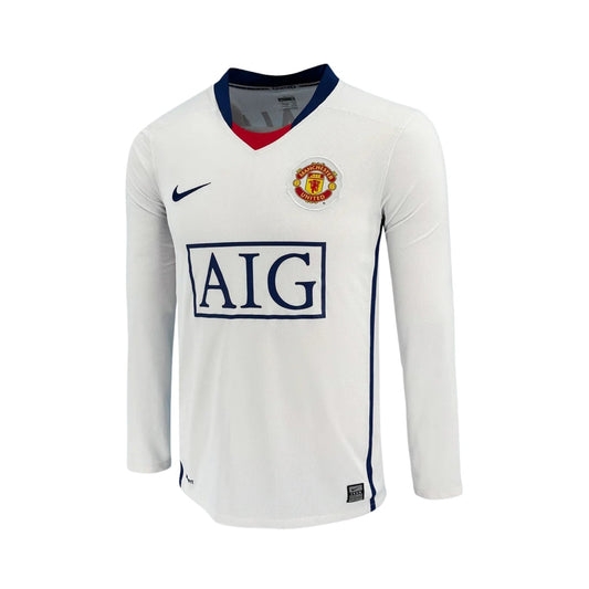 Retro Manchester United Away Shirt 08/09 - Long Sleeve - FullKit