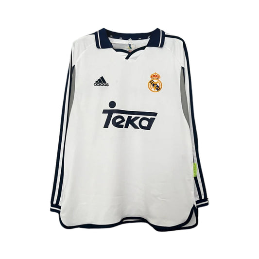 Retro Real Madrid Home Shirt 00/01 - Long Sleeve - FullKit
