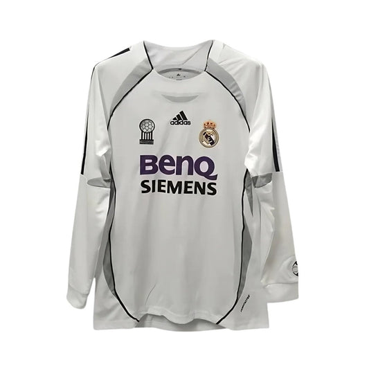 Retro Real Madrid Home Shirt 06/07 - Long Sleeve - FullKit