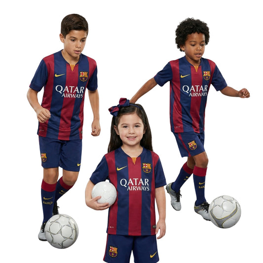 Kids Barcelona Home Shirt 14/15 - FullKit image 2