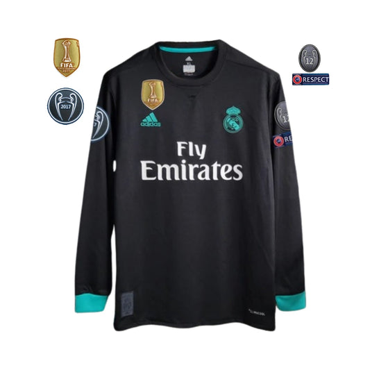 Real Madrid Away Shirt 17/18 - Long Sleeve - FullKit