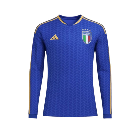 Italy Home Shirt 26/27 - World Cup 2026, Long Sleeve - FullKit