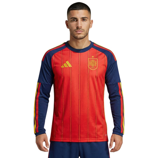 Spain Home Shirt 26/27 - World Cup 2026, Long Sleeve - FullKit image 2