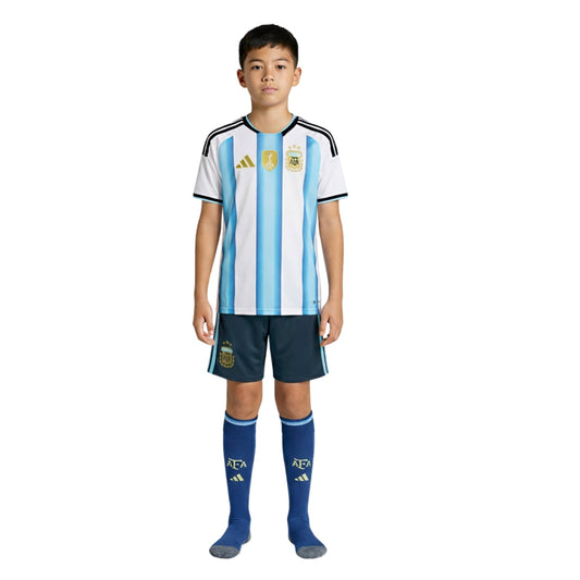 Kids Argentina Home Shirt 26/27 - World Cup 2026 - FullKit image 2