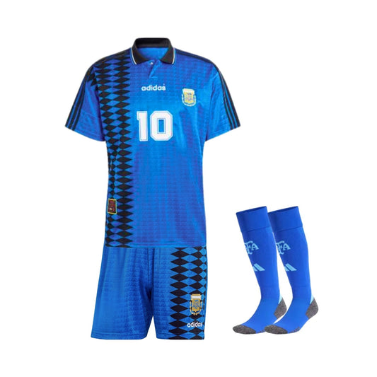 Kids Retro Argentina Away Shirt 94/95 - FullKit