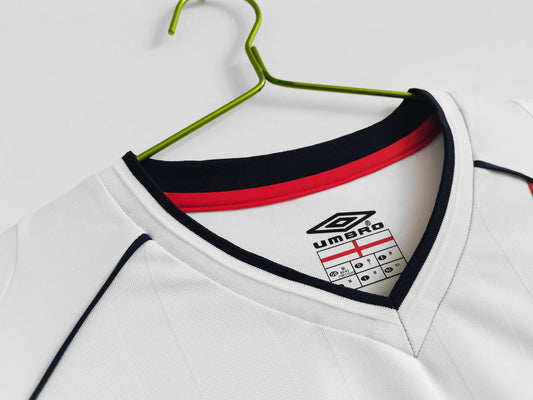 Retro England Home Shirt 2002 - Long Sleeve – FullKit image 2