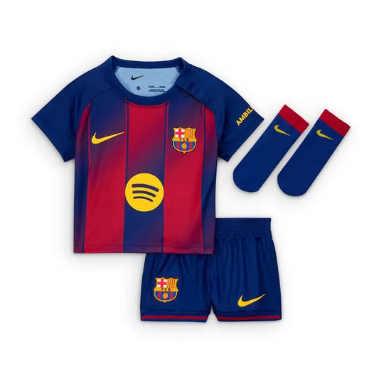 Kids Barcelona Home Shirt 25/26 - FullKit