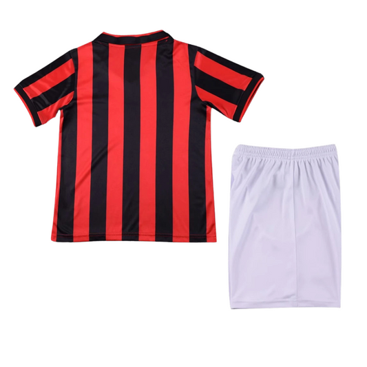 Kids Retro AC Milan Home Kit 90/91 – FullKit image 2