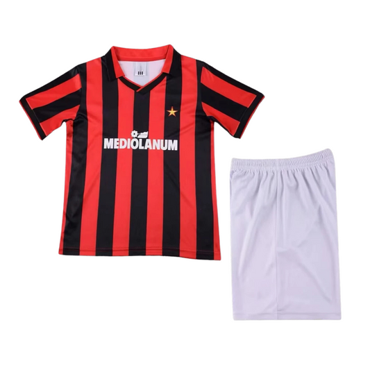 Kids Retro AC Milan Home Kit 90/91 – FullKit