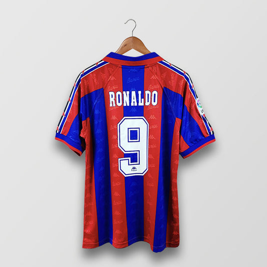 Retro Barcelona Home Shirt 96/97 - Ronaldo 9 – FullKit