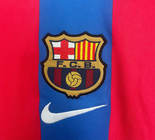 Retro Barcelona Home Shirt 01/02 – FullKit image 2