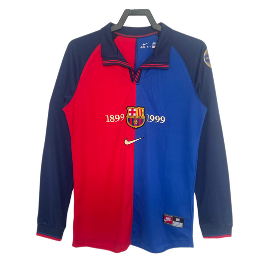 Retro Barcelona Home Shirt 99/00 - Long Sleeve – FullKit