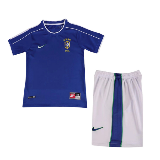 Kids Retro Brazil Away Kit 1998 – FullKit