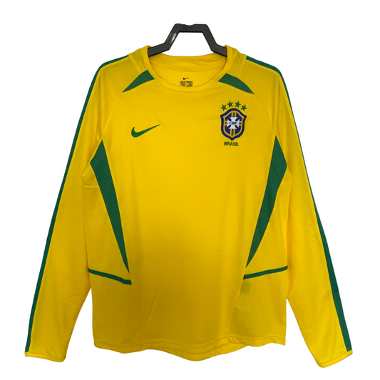 Retro Brazil Home Shirt 2002 - Long Sleeve – FullKit
