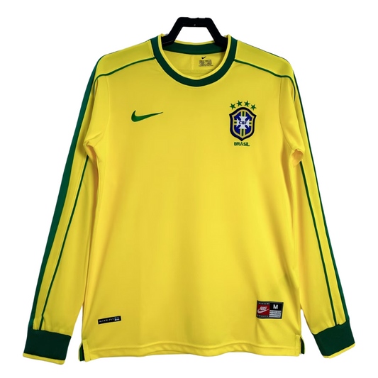 Retro Brazil Home Shirt 1998 - Long Sleeve – FullKit