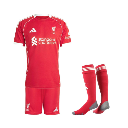 Kids Liverpool Home Shirt 25/26 - FullKit
