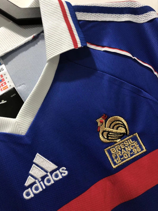 Retro France Home Shirt 1998 - Long Sleeve – FullKit image 2