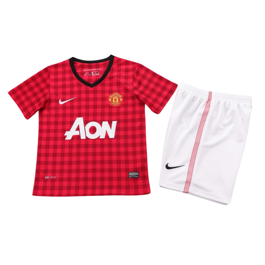Kids Retro Manchester United Home Kit 12/13 – FullKit