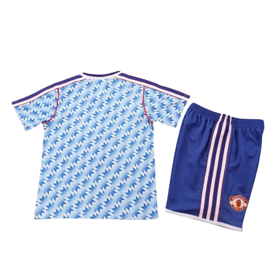 Kids Retro Manchester United Away Kit 91/92 – FullKit image 2