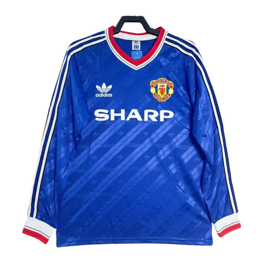 Retro Manchester United Away Shirt 86/88 - Long Sleeve – FullKit