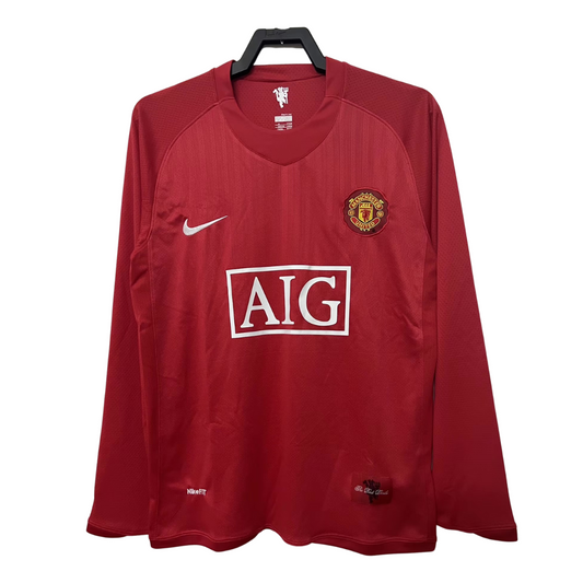 Retro Manchester United Home Shirt 07/08 - Long Sleeve – FullKit