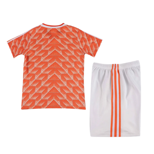 Kids Retro Netherlands Home Kit 1988 – FullKit image 2