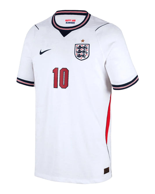 England Home Shirt 26/27 - Bellingham 10 – back with name and number | FullKit