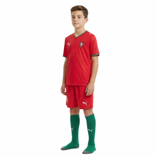 Kids Portugal Home Shirt 26/27 - World Cup 2026 - FullKit image 2