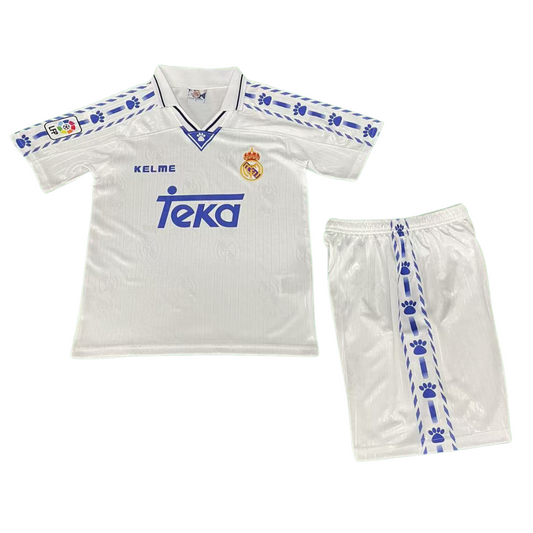 Kids Retro Real Madrid Home Kit 96/97 – FullKit