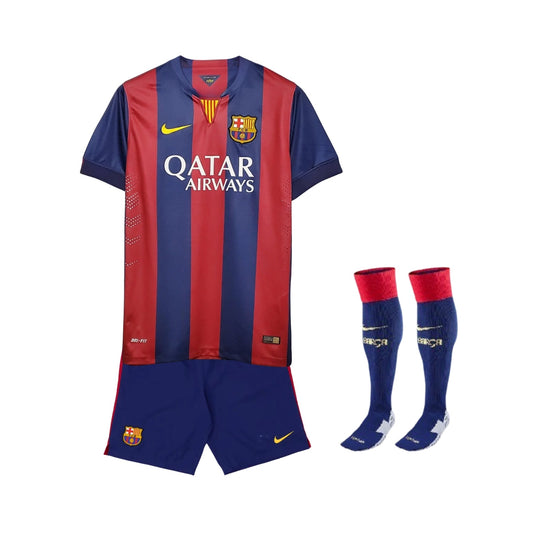 Kids Barcelona Home Shirt 14/15 - FullKit
