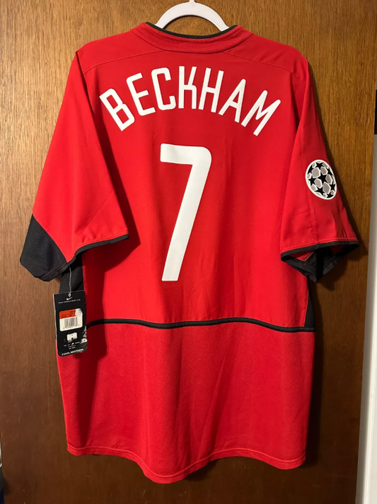 Retro Manchester United Home Shirt 02/03 - Beckham 7 – FullKit image 2