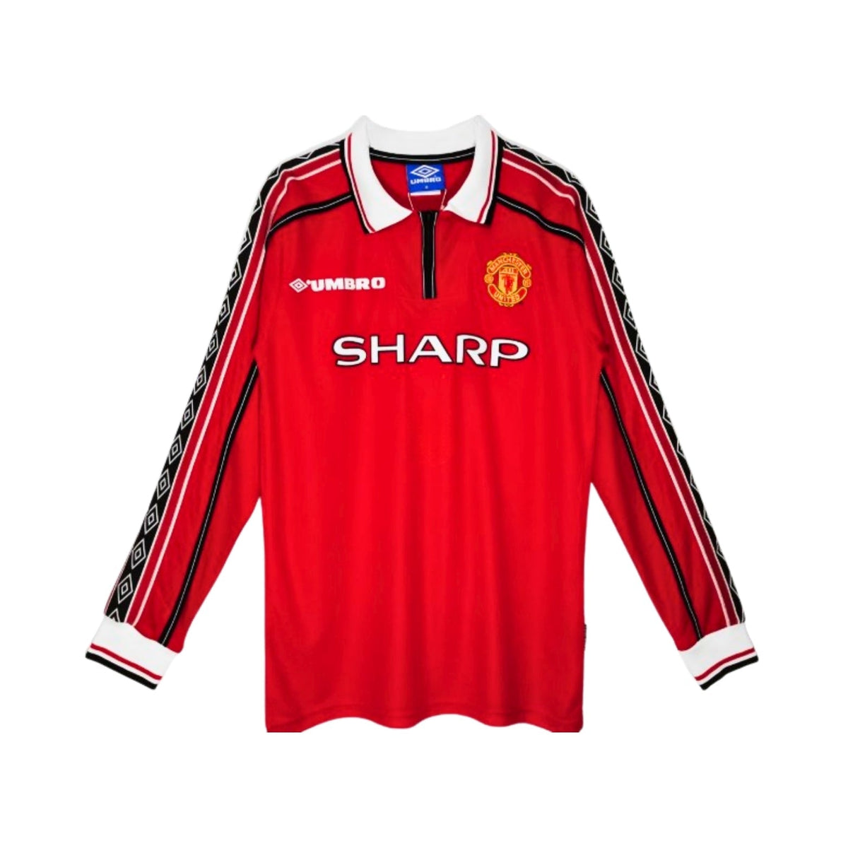 Retro Manchester United Home Shirt 98/99 - Long Sleeve - FullKit