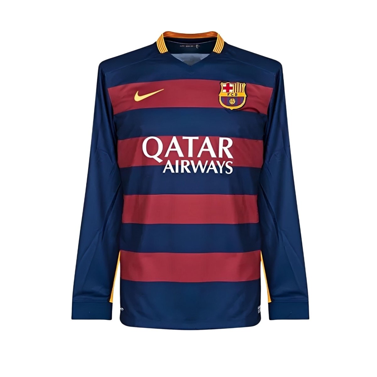 Barcelona Home Shirt 15/16 - Long Sleeve - FullKit