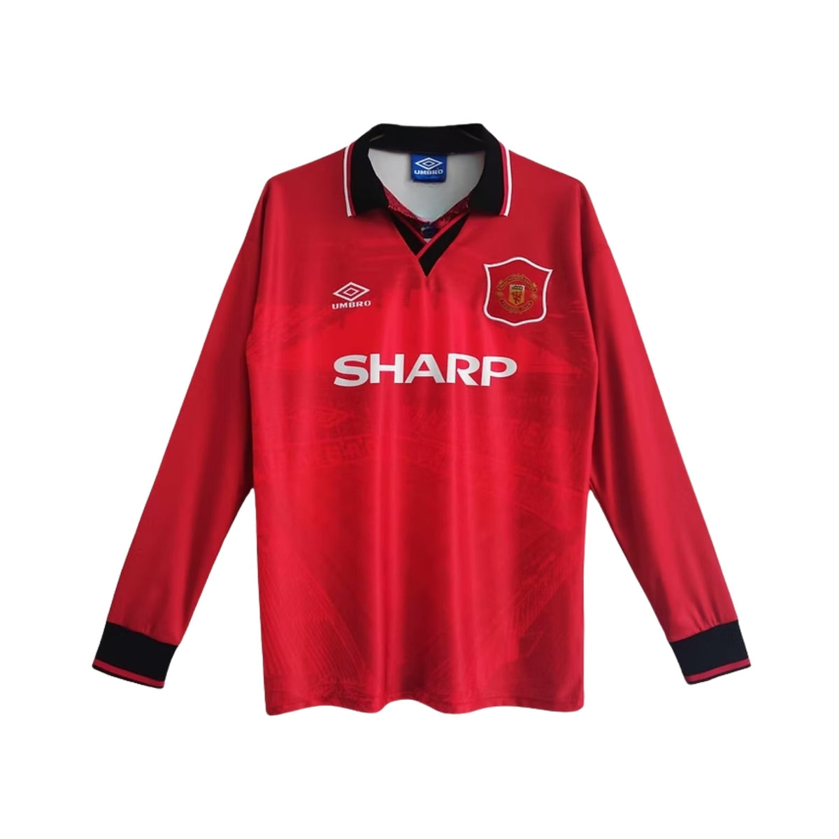 Retro Manchester United Home Shirt 94/95 - Long Sleeve - FullKit