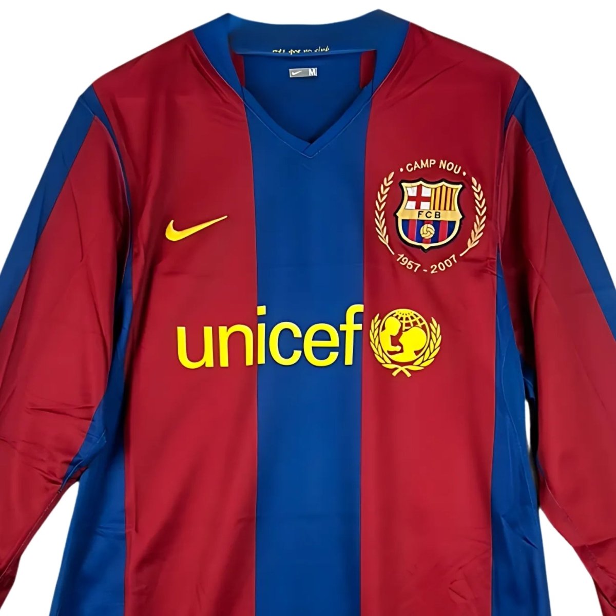 Retro Barcelona Home Shirt 07/08 - Long Sleeve - FullKit image 5