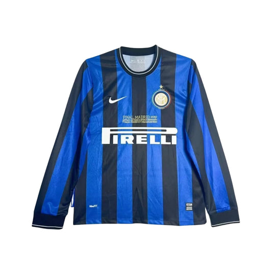 Retro Inter Milan Home Shirt 09/10 - Champions League, Long Sleeve - FullKit