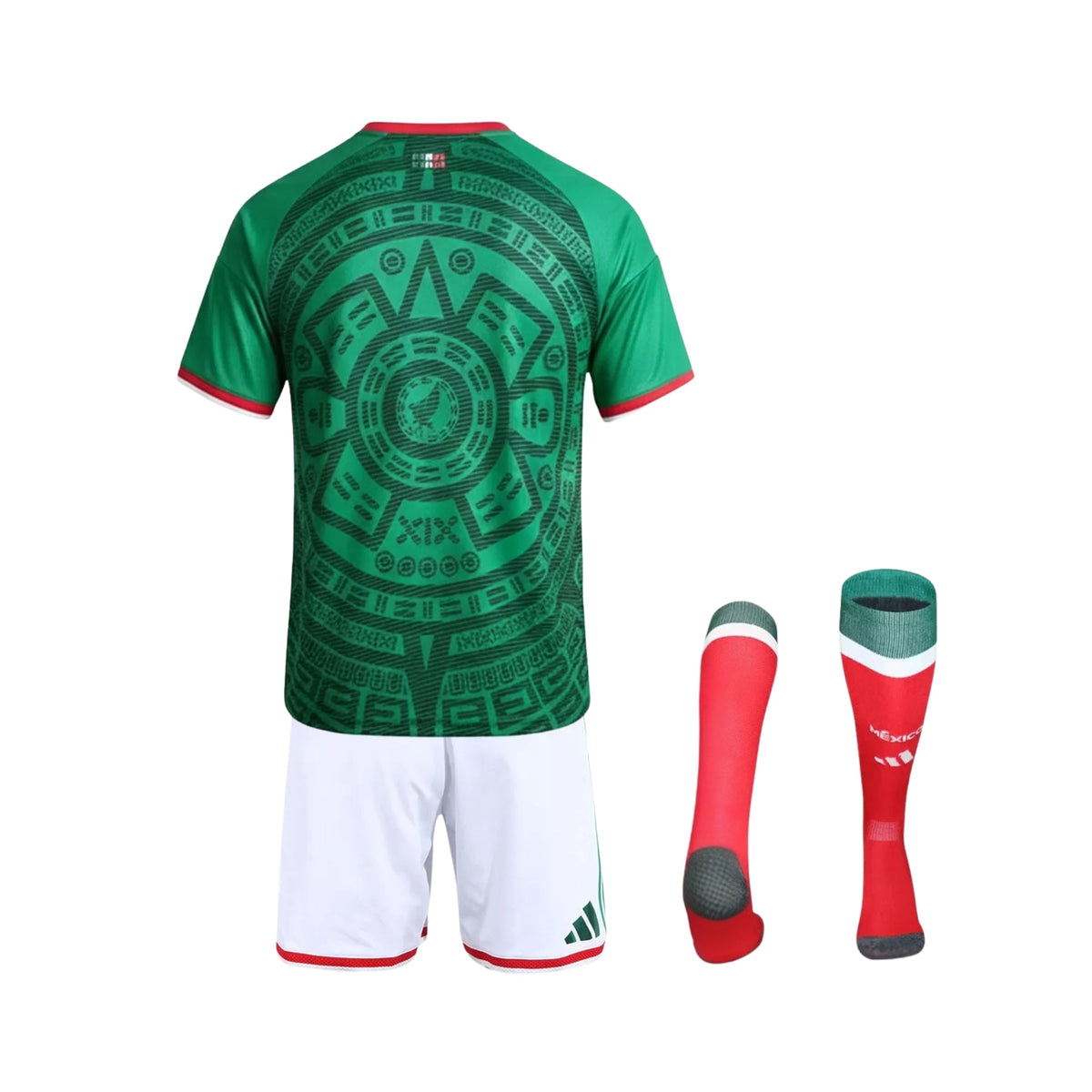 Kids Mexico Home Shirt 26/27 - World Cup 2026 - FullKit image 3