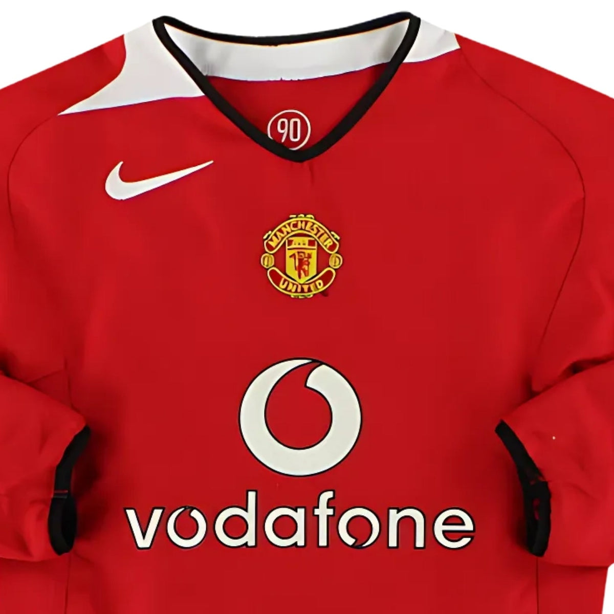 Retro Manchester United Home Shirt 04/05 - Long Sleeve - FullKit image 3