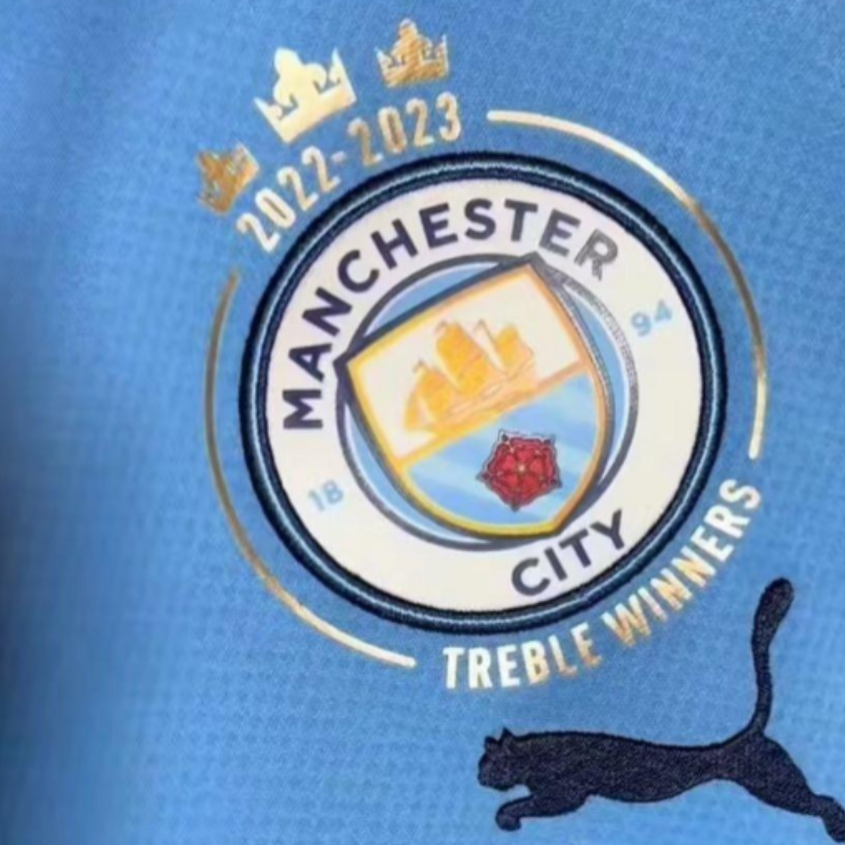 Manchester City Triplete Special Edition Shirt 22/23 - FullKit image 4