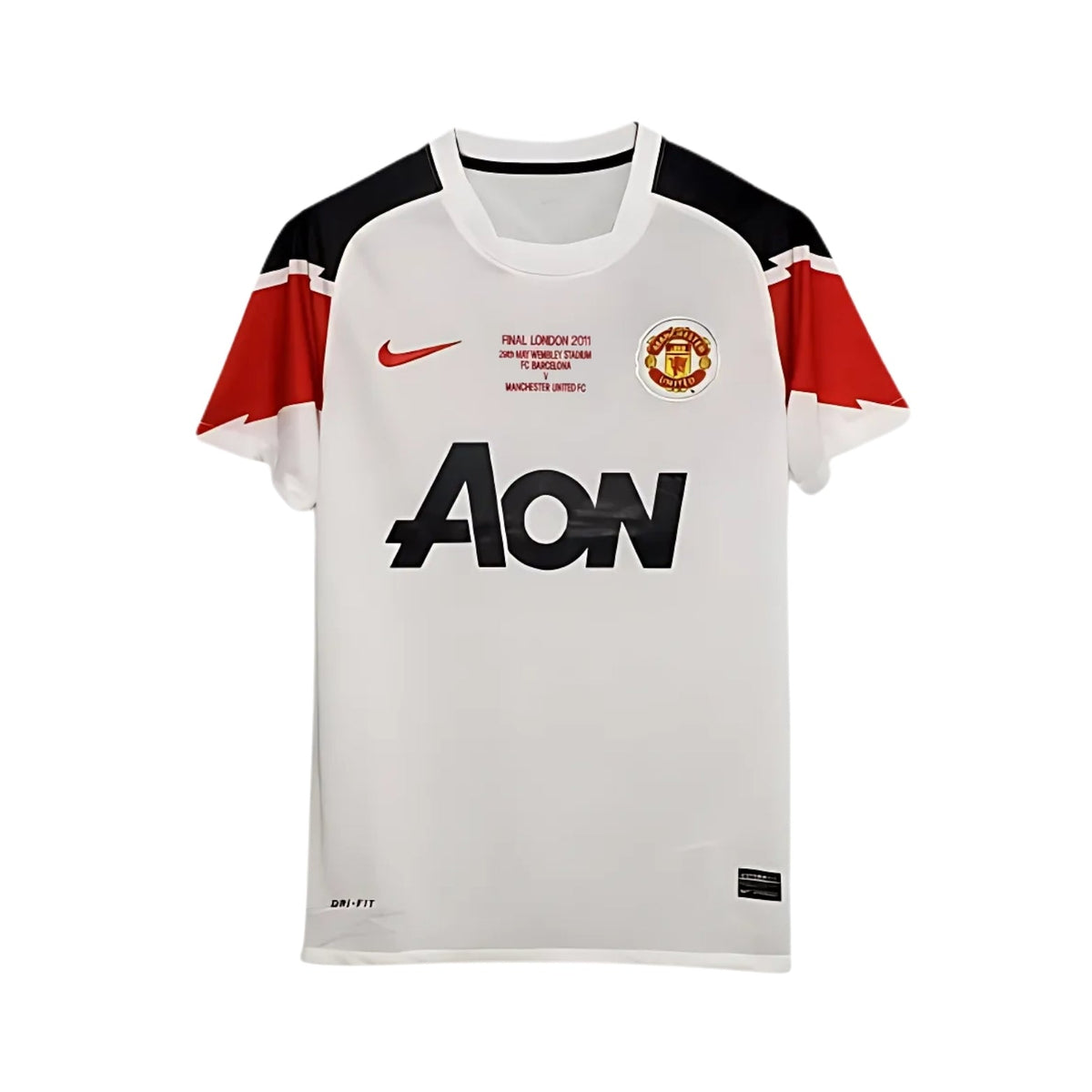 Retro Manchester United Away Shirt 10/11 - Champions League, Final - FullKit
