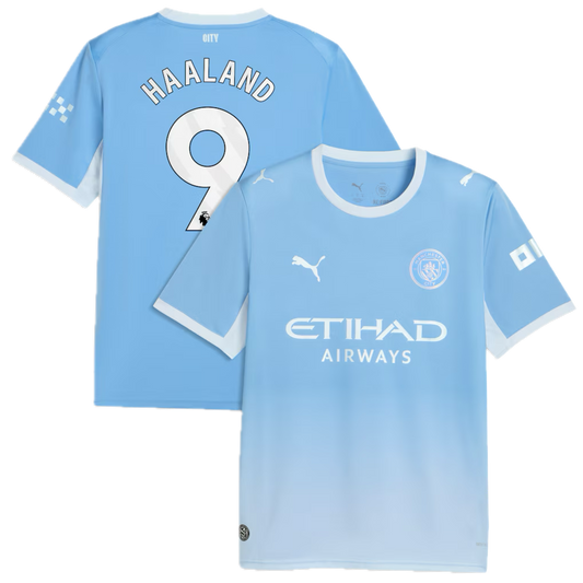 Manchester City Home Shirt 26/27 - Haaland 9 – back with name and number | FullKit