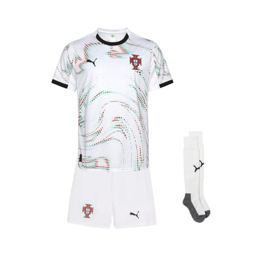 Kids Portugal Away Shirt 25/26 - World Cup 2026 - FullKit