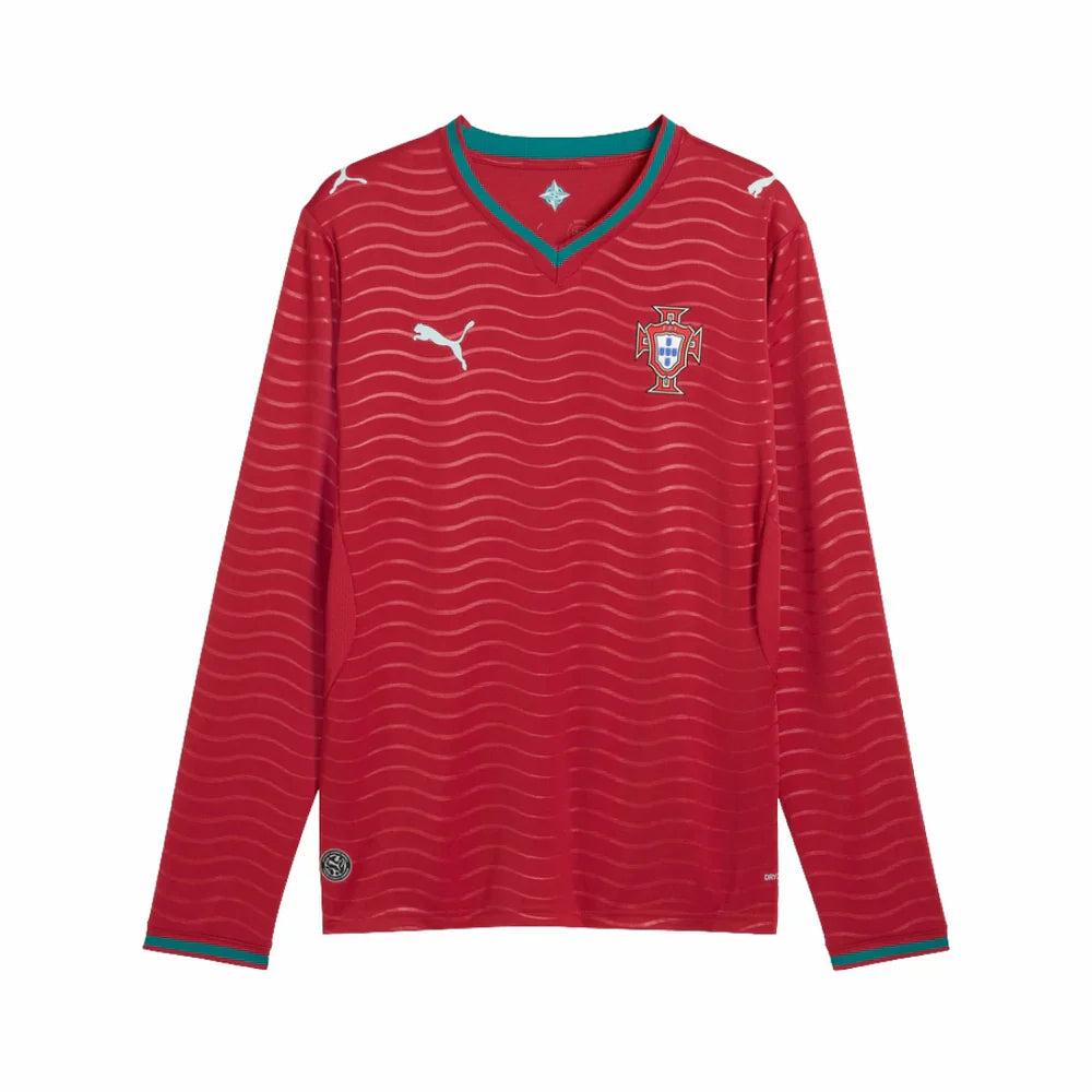 Portugal Home Shirt 26/27 - World Cup 2026, Long Sleeve - FullKit